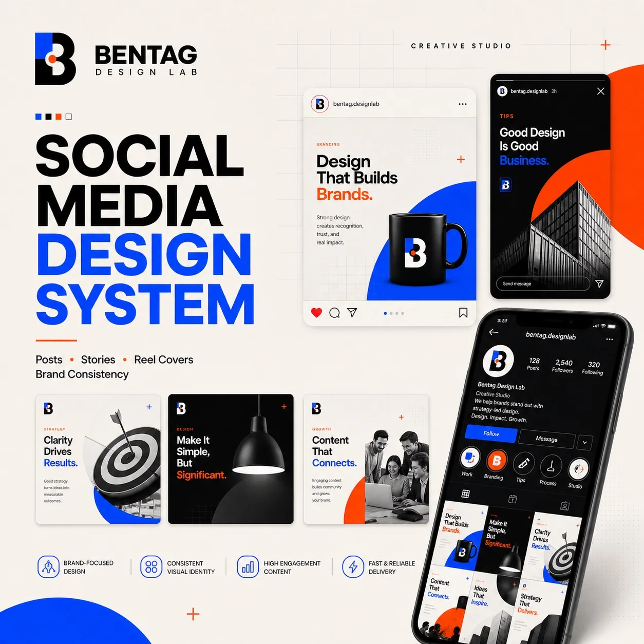 Bentag social media design system