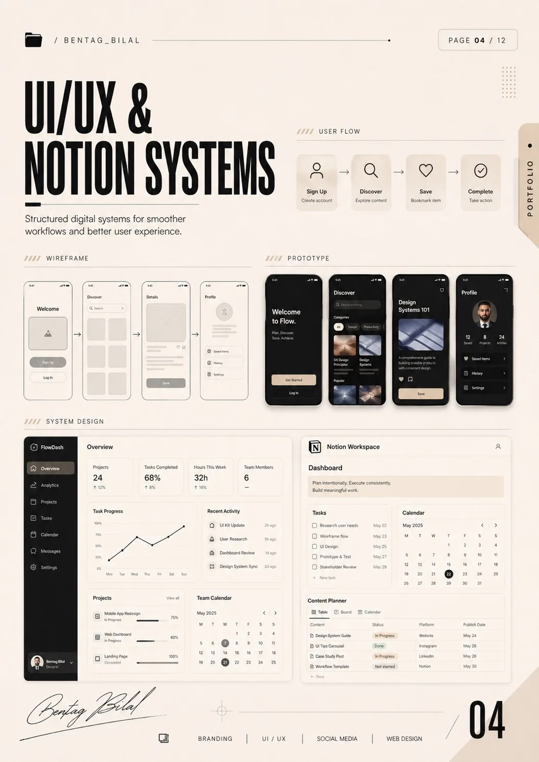 UI UX and Notion systems