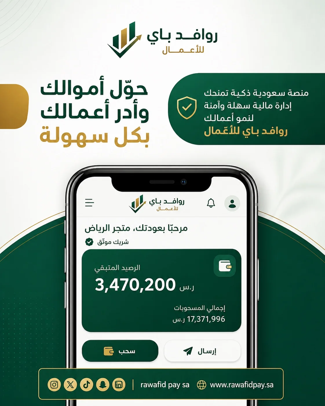 Rawafid Pay Arabic fintech campaign